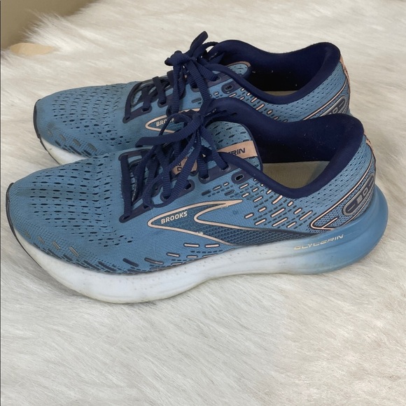 Brooks glycerin 20 Sky Blue Athletic running Shoes 9 - Picture 10 of 11